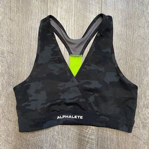 Alphalete surface wrap bra